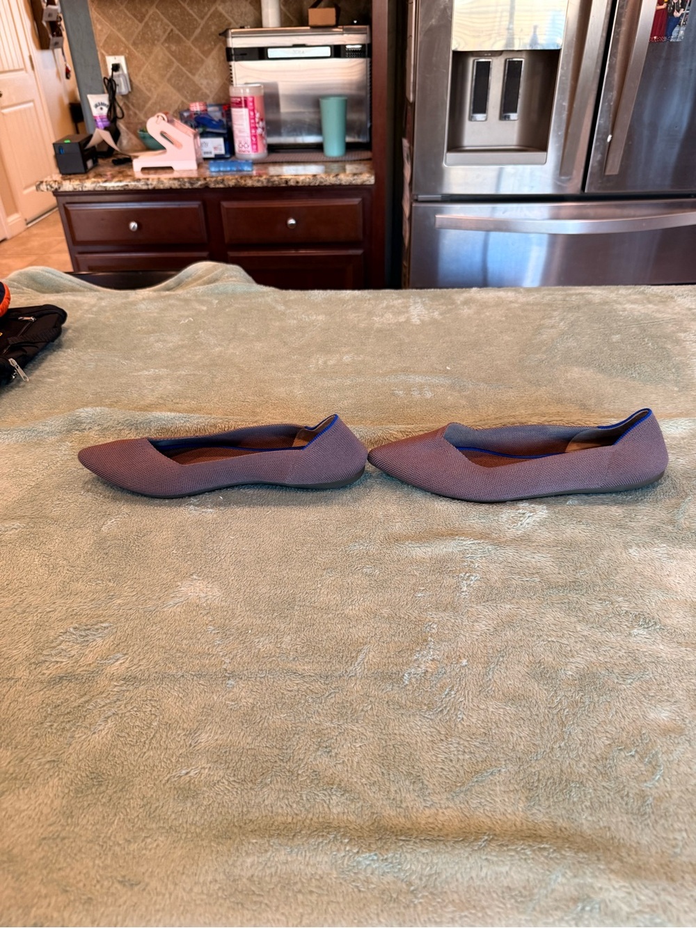Rothy’s The Point Flats Women’s Size W11 Purple Blue Knit Pointed Toe - Picture 5 of 11